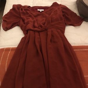 Gilli maroon mini dress- size S
